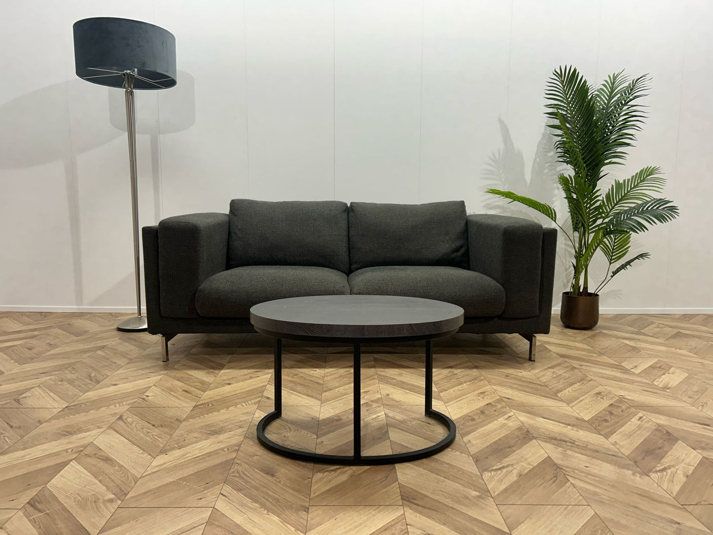 Antraciet 2,5-Zits Bank ~ Losse Kussens Met Afneembare Hoezen