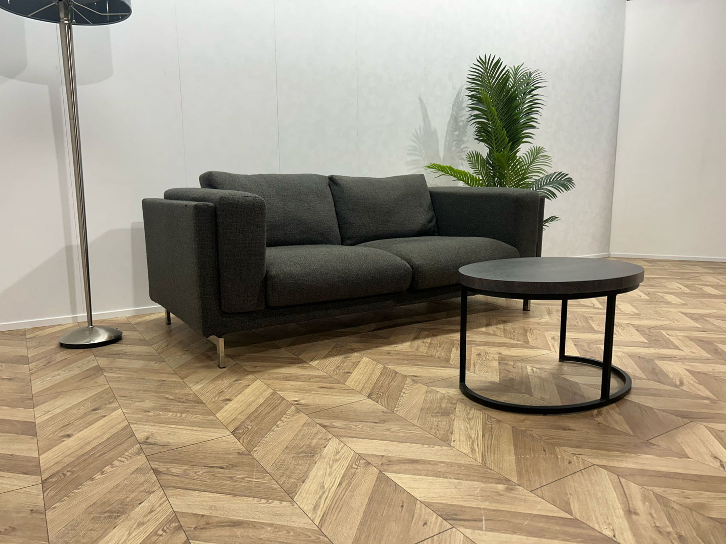 Antraciet 2,5-Zits Bank ~ Losse Kussens Met Afneembare Hoezen