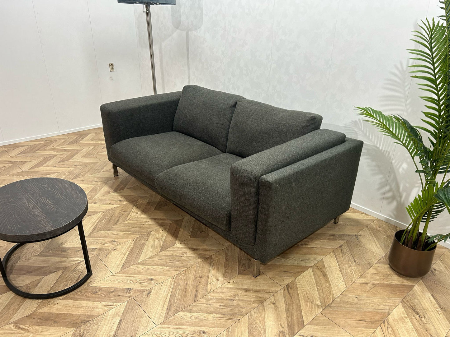 Antraciet 2,5-Zits Bank ~ Losse Kussens Met Afneembare Hoezen