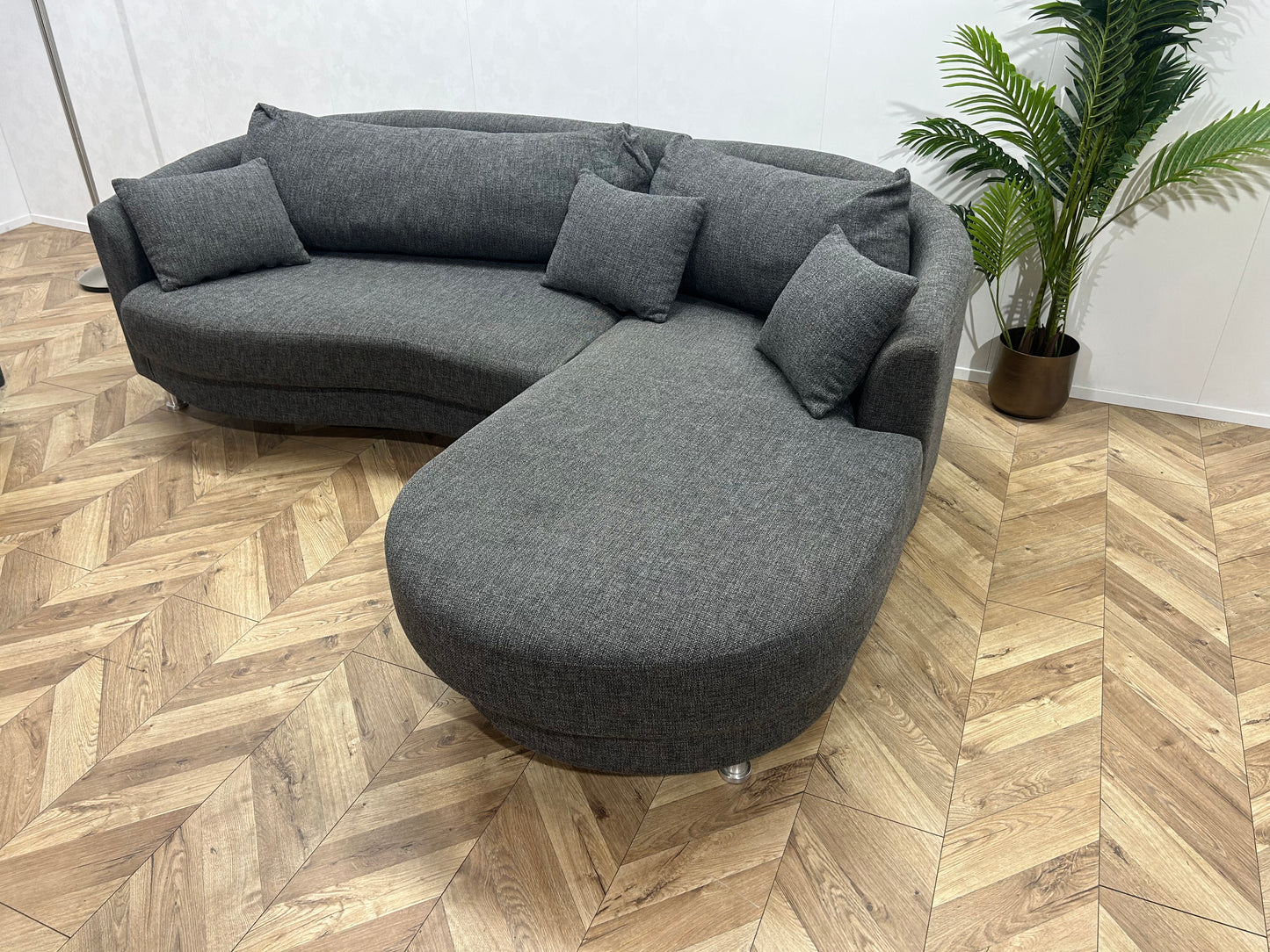 N-Joy Antraciet Design Banken Set ~ Losse Rugkussens Met Afneembare Hoezen