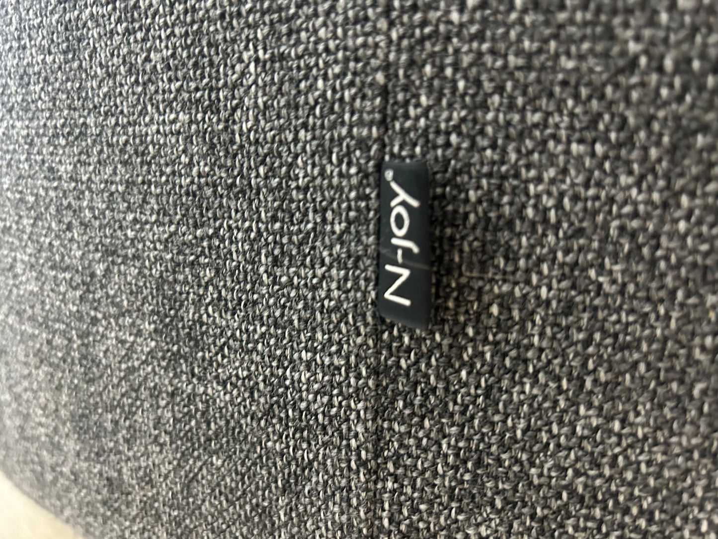 N-Joy Antraciet Design Banken Set ~ Losse Rugkussens Met Afneembare Hoezen